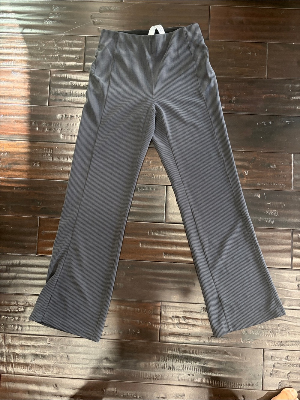 lululemon athletica Men's Ribbed Wide-Leg Sweatpants in Charcoal Gray